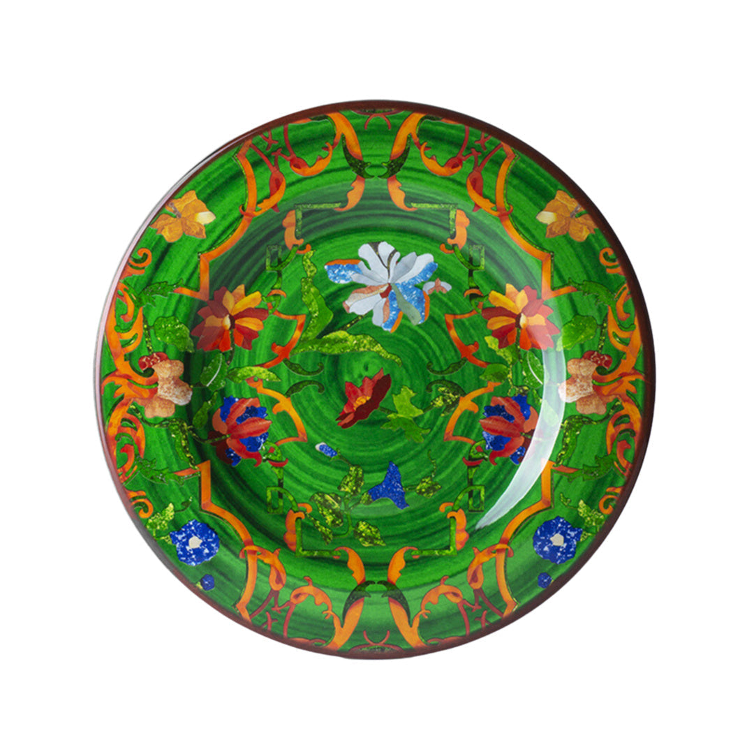 Firenze Melamine Salad Plate, Green