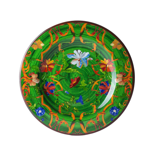 Firenze Melamine Salad Plate, Green